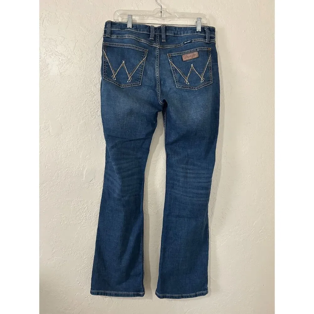 Wrangler Retro Boot Cut Mid-Rise Jeans- Sz. 9 x 32 EUC - Picture 3 of 6
